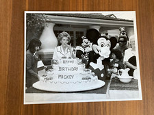 Walt Disney World Photo Happy Birthday Mickey Mouse Nancy Reagan Photo Cake