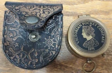 Victorian Pocket Compass 1875 Dollond London with Case **NICE