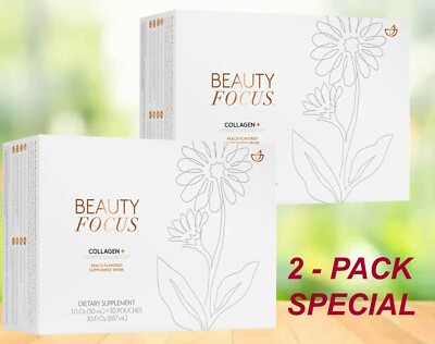2-PACK  Nu Skin NuSkin  BEAUTY FOCUS COLLAGEN+   Hydration+Elasticity  02/2027