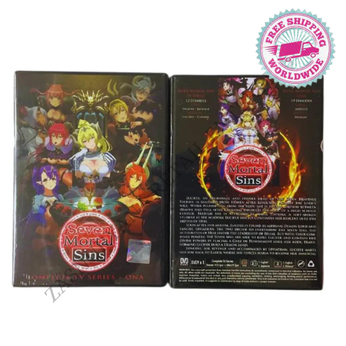 Seven Mortal Sins (Uncensored) Japanese Anime DVD DUBBED SUBTITLED