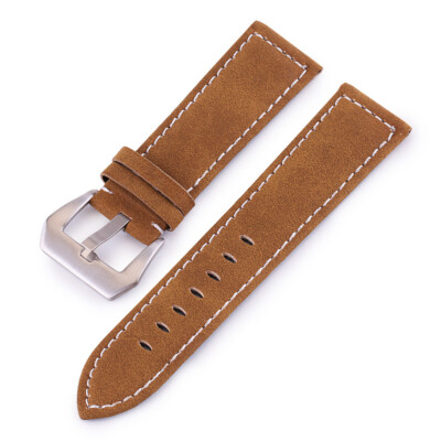 18mm 20mm 22mm 24mm Quick Fit Matte Genuine Leather Watch Band Strap