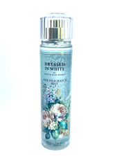 BATH  BODY WORKS DRESSED IN WHITE FINE FRAGRANCE MIST BODY SPRAY 8 FL OZ NEW