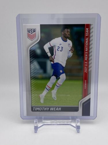 21 Panini Timothy Weah Us Men S Soccer National Team Usa Soccer Card Usmnt Ebay