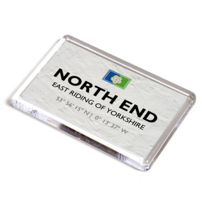 KÜHLSCHRANKMAGNET - North End, East Riding of Yorkshire - Lat/Long TA1650