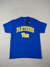 University Of Pittsburgh Shirt Mens L Blue Pitt Panthers Fanatics Short Sleeve