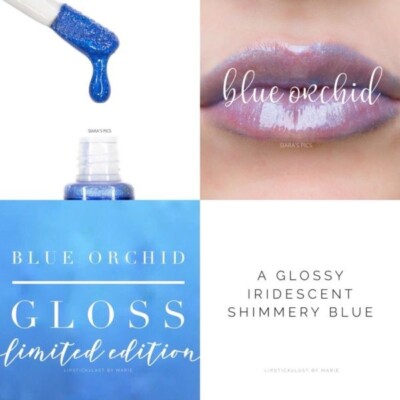 Blue Orchid Lip Gloss LipSense by Senegence an iridescent blue lip gloss. New