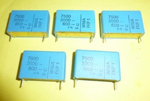 5 X Wima Fkp1 Kondensator 7 5 Nf 7500 Pf 00 V Dc 600 V Ac Lf Ebay