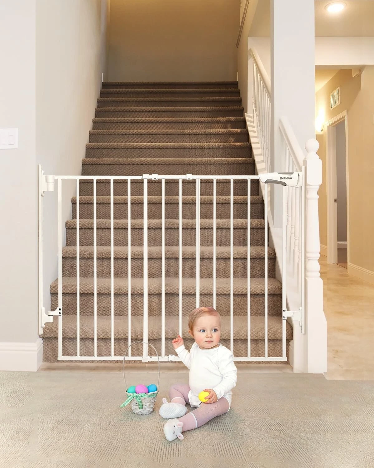 27-45" No Bottom Bar Baby Gate, Easy Installation 1-Handed Auto Close Design NEW
Opens in a new wind