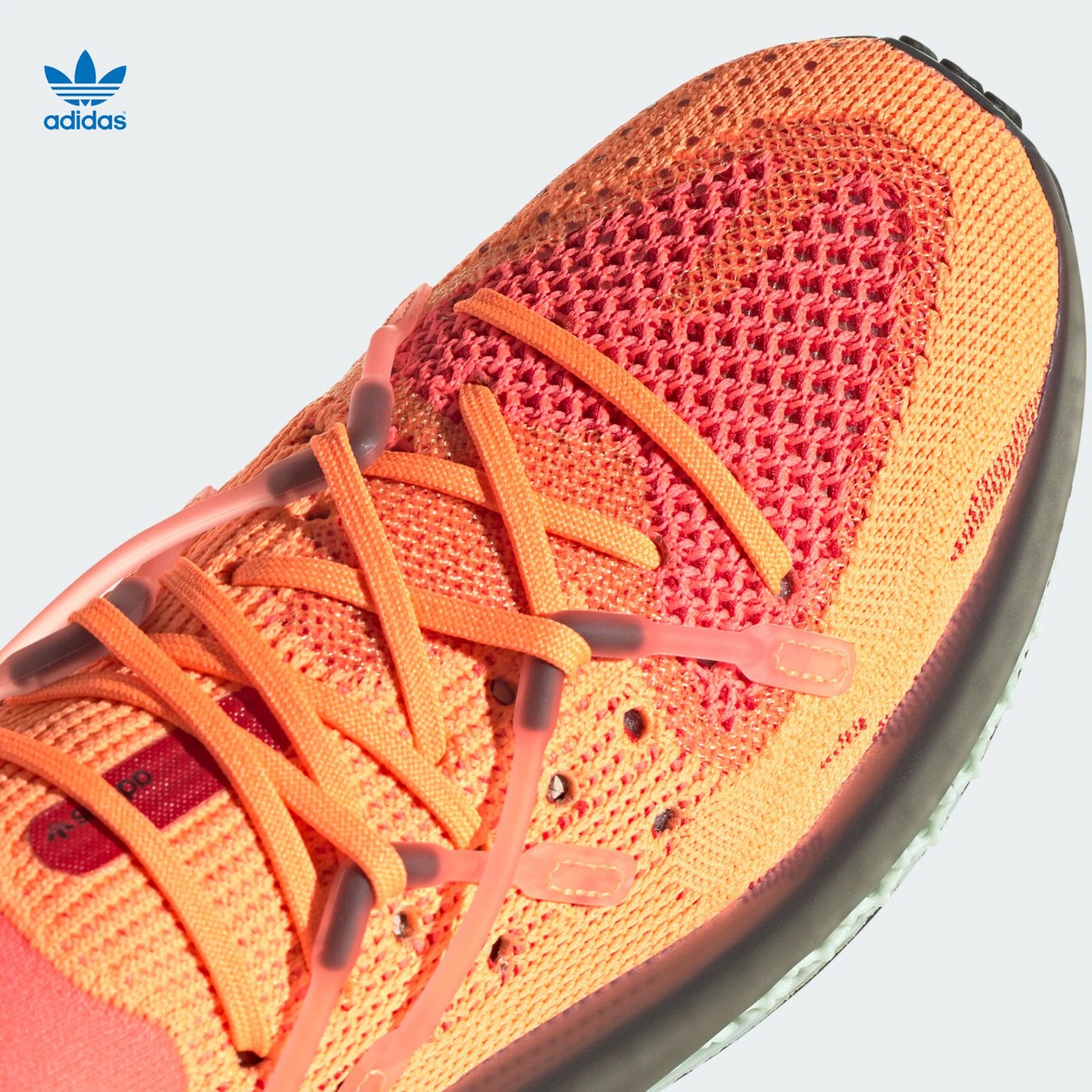 Adidas 4D Fusio Prime Knit Screaming Orange athletic shoes FY5929 Mens Size 10.5 Adidas 4D Fusio  main image 2