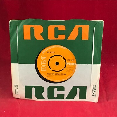 Jim Reeves When Two Worlds Collide 1969 UK 7'' Vinyl Single Schallplatte 45 Original