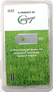 30 couteau de remplacement Lames f Husqvarna Automower / Tondeuse robot Gardena 0.75 mm