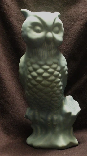 VAN BRIGGLE OWL FIGURINE 9 1/2"