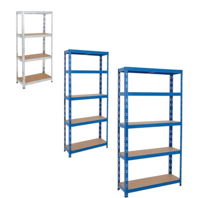 Garage Racking 4-5 tier Shelving Unit Boltless Heavy Duty Metal Shelf UKED