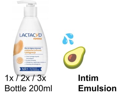 Lactacyd Femina   Intim Waschen Lotion 1x/2x/3x  200ml Lactobione NO PEG, SLES
