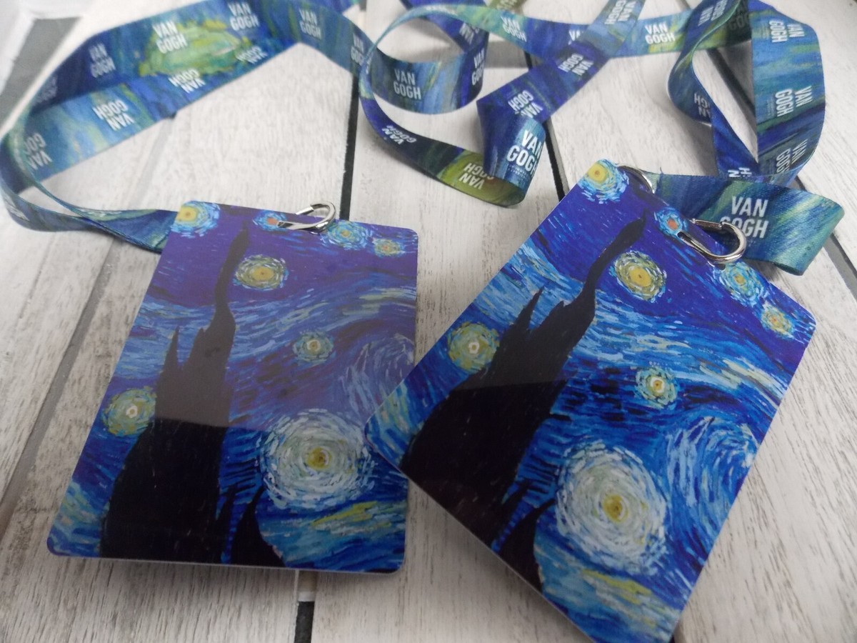 2X Van Gogh The Immersive Experience VIP Card w/ Starry Night Lanyard View 5