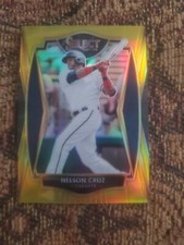 Nelson Cruz 2021 Panini Select Premier Level  Gold Prizm /10 Twins !!!