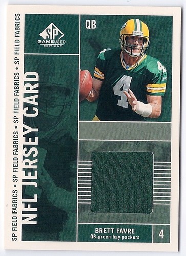 2003 Brett Favre SP Game Used Edition Field Fabrics #FF1-BF Farve Packers