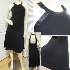 NWT Jones Wear Black Sleeveless A-Line Sheath Dress 8 Party Whimsigoth Goth Chic