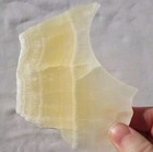 UTAH HONEYCOMB CALCITE SLAB ~154 grams / rough agate jasper cab yellow — photo 4
