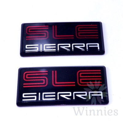2-Pack SLE Cab Emblems For 1988-1991 GMC Sierra 1500/2500/3500 - Pillar Roof Side Badges