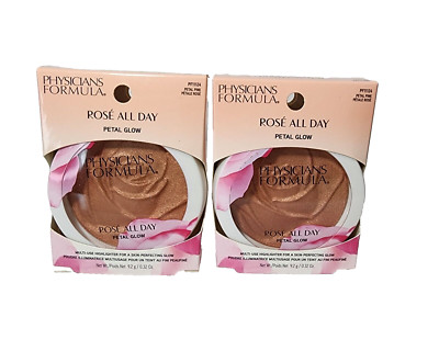 2 pk Physicians Formula PF11124 Rose All Day Petal Glow Highlighter PETAL PINK
