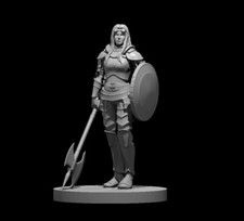 Human Female Artificer Fighter 28mm Scale DND D D Tabletop Miniature
