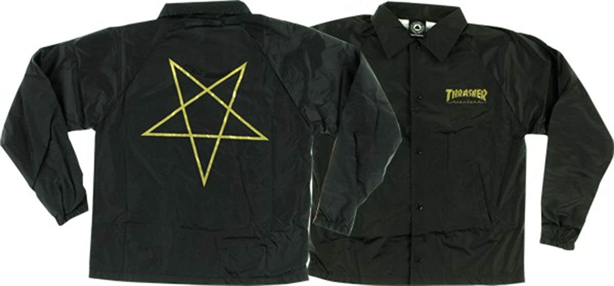thrasher pentagram coach jacket