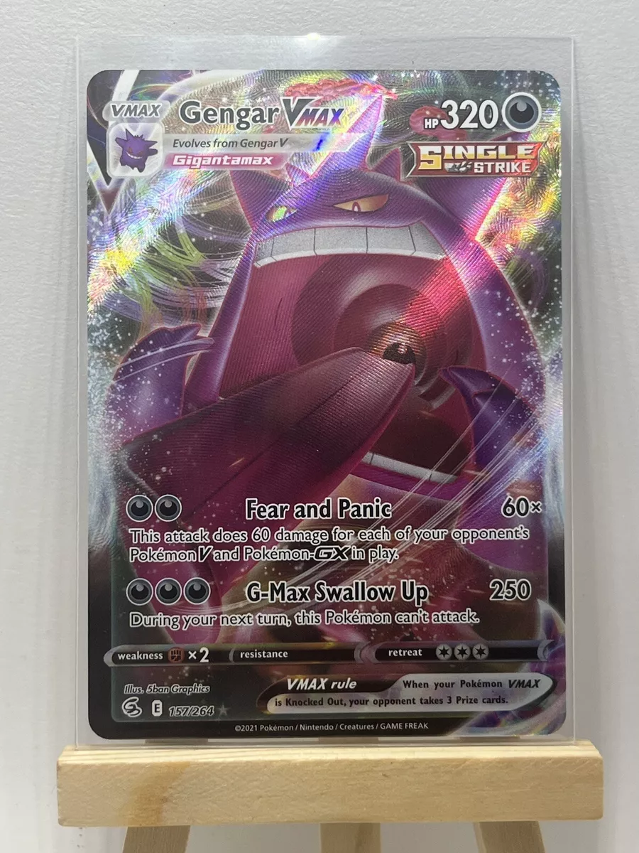 Pokémon TCG Gengar VMAX Fusion Strike 157/264 Holo Ultra Rare