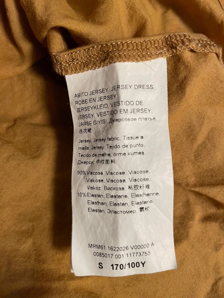 Vestido Persona by Marina Rinaldi Feminino Maxi Shift Pequeno Marrom Elástico Lagenlook - Imagem 4 de 4