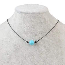 Wax Cord Beads Charm 8mm Natural Stone Healing Chakra Necklace For Women Jewelry