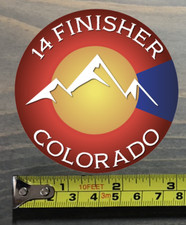14er Finisher Sticker Decal Colorado 14ers Fourteeners Climbing Hiking Mt Elbert