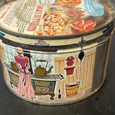 リンドウ 缶バッジ Vintage Tin Mrs Lelands Old Fashioned Candies Golden Butter Bits