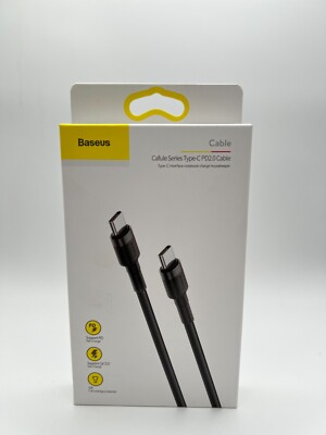 Baseus Cafule Ladekabel USB-C PD / USB-C PD PD2.0 60W 20V 3A QC3.0 1M schwarz