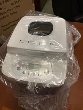 Cook's Essentials Kitchenware 1.5-LB. Stainless Steel Breadmaker  with White