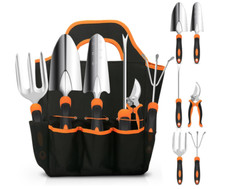 Stainless Steel Heavy Duty Gardening Tool Set, with Non-Slip Rubber Grip