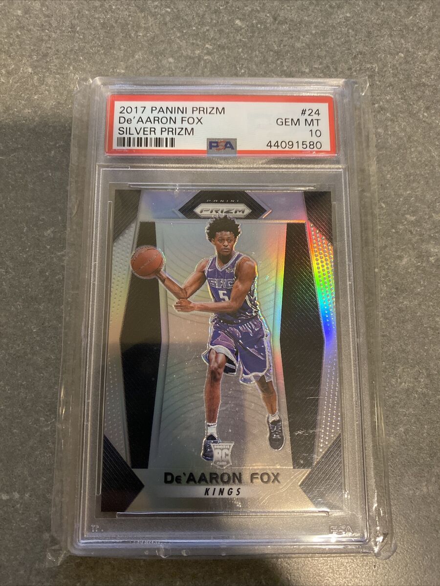 2017-18 Panini Prizm De'Aaron Fox Silver RC PSA 10 rookie 2017-18 Panini Prizm De'Aaron Fox Silver RC PSA 10 rookie
