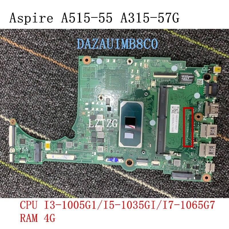 DAZAUIMB8C0 For Acer Aspire A515-55 A315-57G Motherboard CPU I5/I7