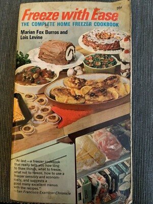 1965 Freeze with Ease freezer cook book recipes Burros Levine