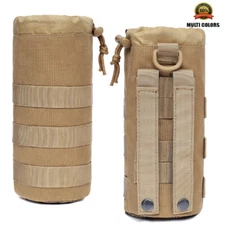 Tactical Water Bottle Carrier Molle Cup Holder Military Tool Pouch Drink Pouch