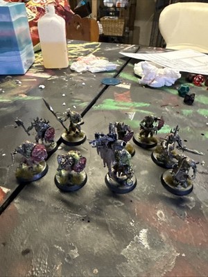Warhammer  Age Of Sigmar Orcs Professionally Painted With Custom Bases ￼￼
