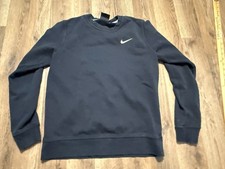 Nike Sweater Women's Size Medium Black Crewneck Pullover Logo Long Sleeve