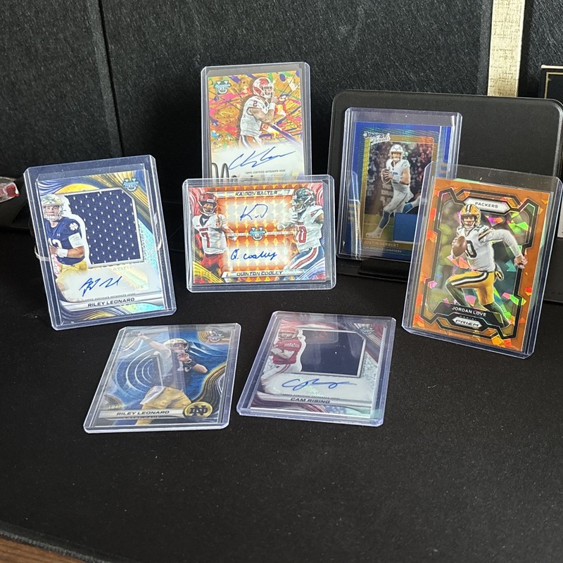 7 card lot auto patch rookie bowman U best 