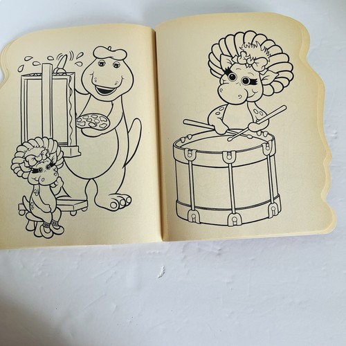 Vintage Unused "Baby Bop Coloring Book: What Can We Do Today" Barney 1993 - Picture 14 of 15