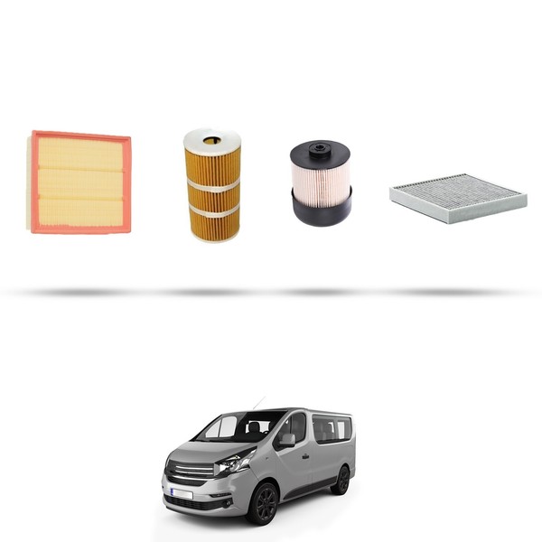 Hoffcar Wartungsset - 4 Filter FüR Fiat Talento II 1.6 Multijet 107KW Ab 2016-image