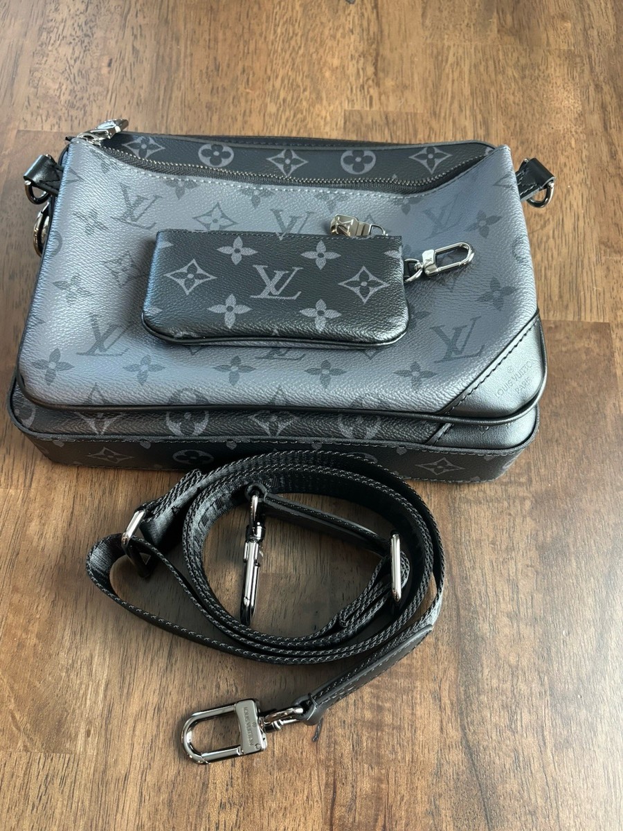 Louis Vuitton Trio Messenger Bag Black Canvas for sale online | eBay