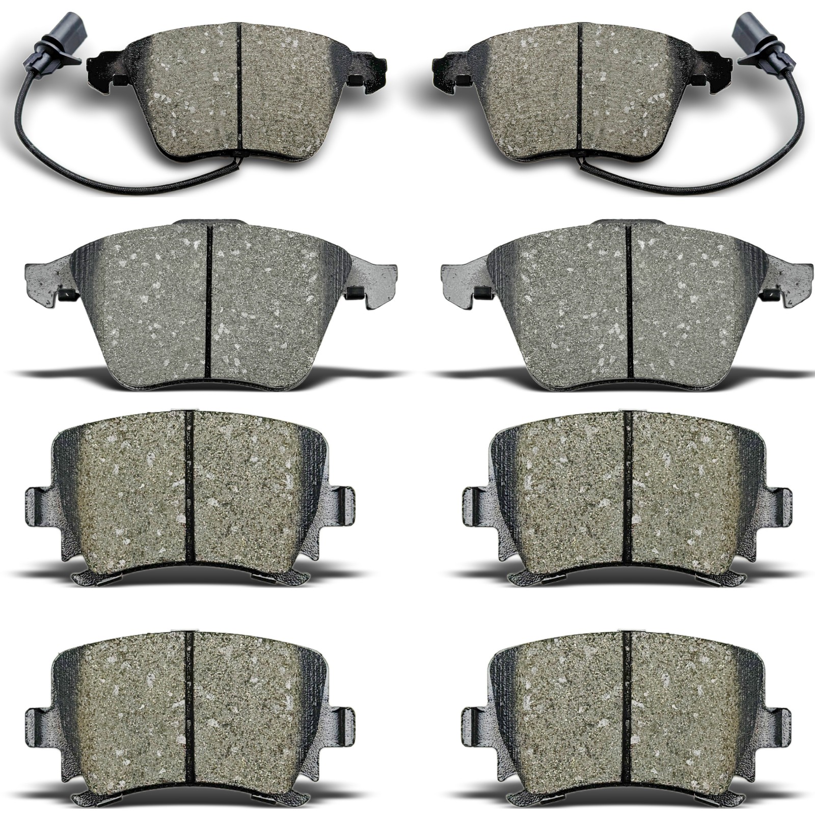 Front and Rear Ceramic Disc Brake Pads Fit for Audi A4 A6 A4 Quattro A6 Quattro