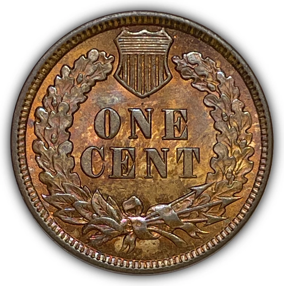 1896 RB Red Brown Indian Head Cent Uncirculated UNC Coin #26203 - Image 2 of 3