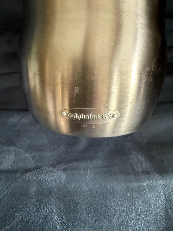 Cubo de hielo de acero inoxidable Calphalon de 7 1/2" de alto 6 1/2" de ancho sin tapa sin pinzas Foto 2 de 4