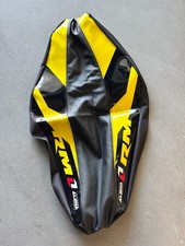 Sitzbankbezug f&uuml;r Suzuki RM 125 250 One Industries schwarz gelb Sitzbank Bezug