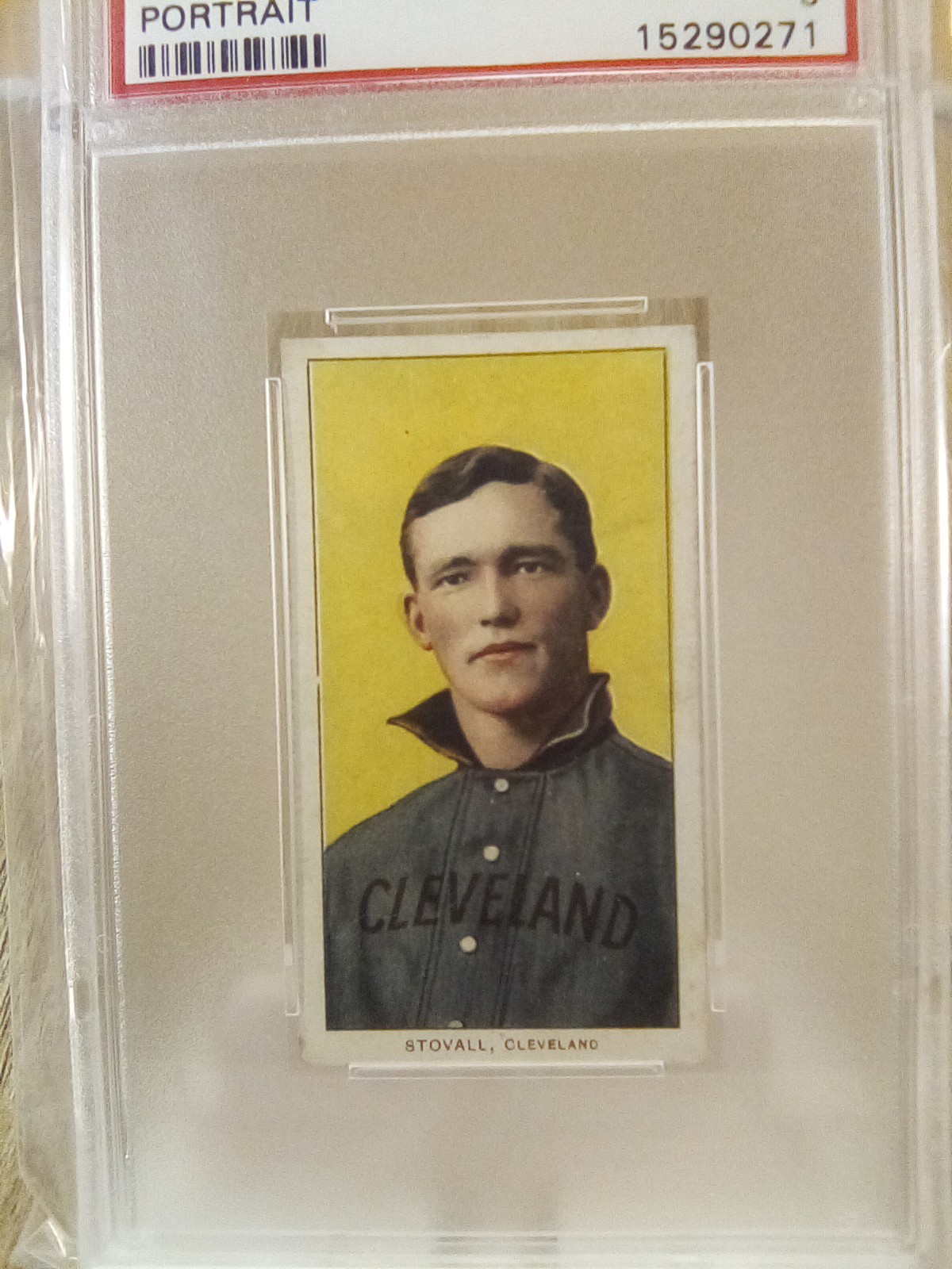 1909-11 T206 Piedmont 150 George Stovall Portrait PSA 5 EX view 3